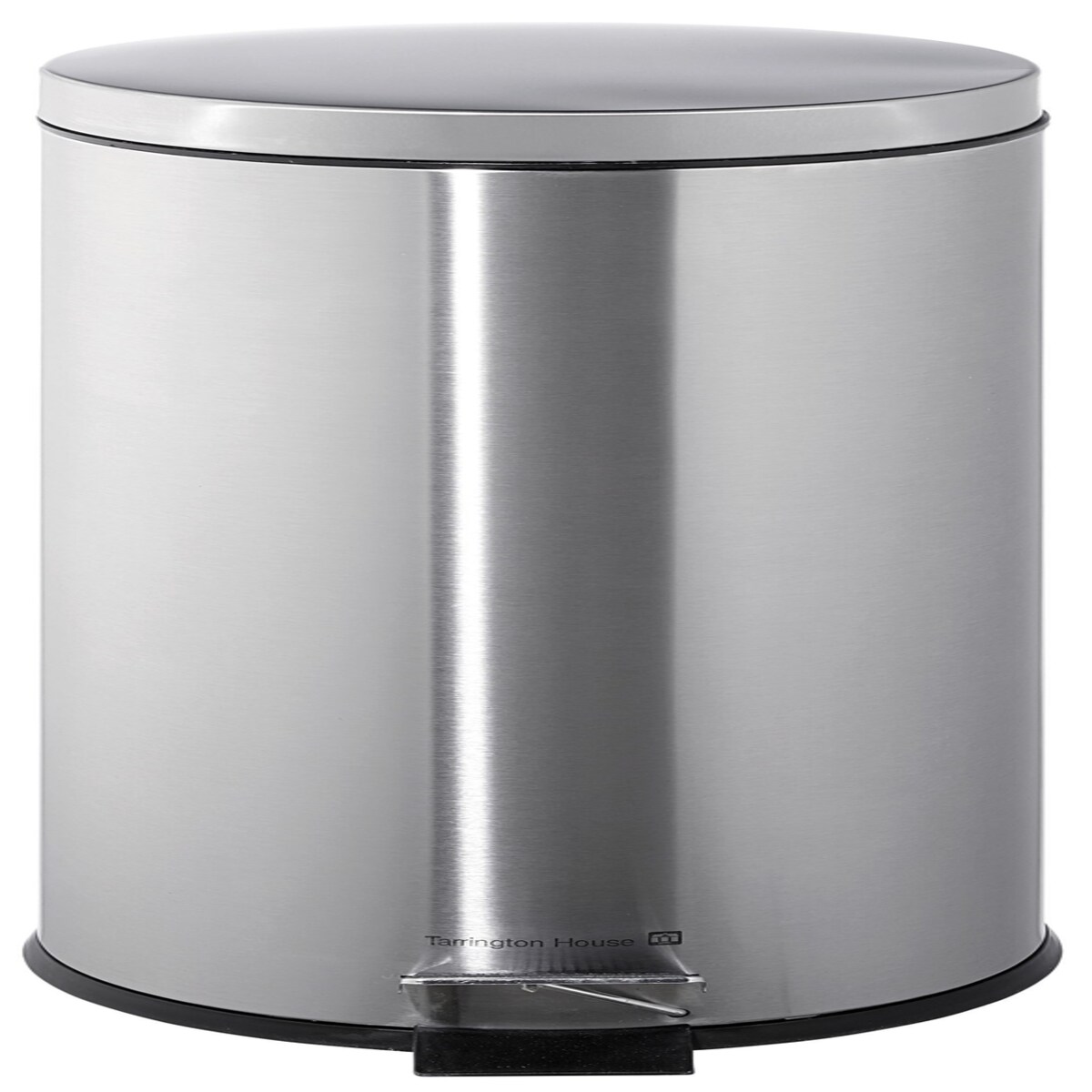 Tarrington House Treteimer, Metall / Edelstahl, Ø 29.7 x 64 cm, 30 L, rund, mit Pedal, silber