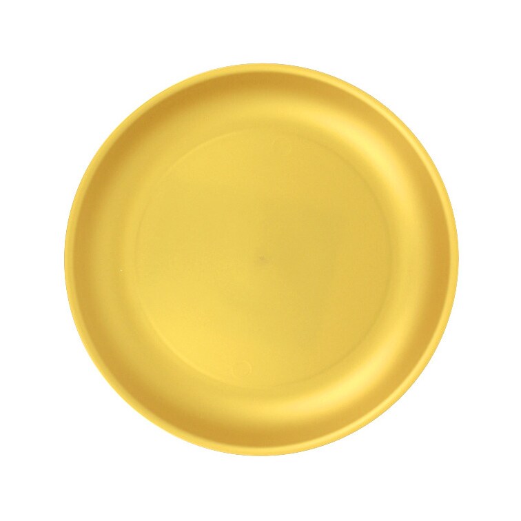 MONOUSO - Wiederverwendbare Plastikteller PP-MF Gold Ø21cm (6 Stück)