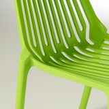 thumbnail of Chaise de jardin ajourée en plastique vert - Oviala