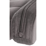 thumbnail of Banco de bar em veludo Dublin cinza/metal cromado