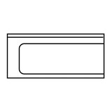 thumbnail of Ablauftisch 1200mm Anbau links ohne Grundboden mit Aufkantung