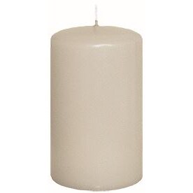 Kerzen Stumpenkerzen Hellgrau (Moonstone), 100 x 80 mm, 8 Stück