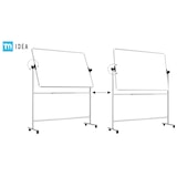 thumbnail of Mobiles Board, Serie: TM Idea/Flex – mit doppelseitiger Whiteboard-Oberfläche, drehbar, 150×100 cm