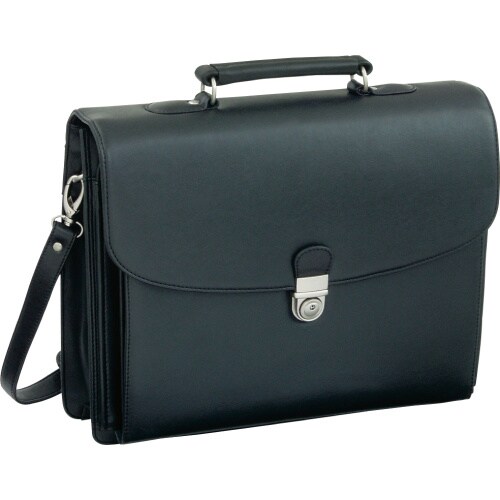 Alassio Aktentasche FORTE Lederimitat Aktentasche Aktentaschen Businessbag Businesstasche schwarz 92011