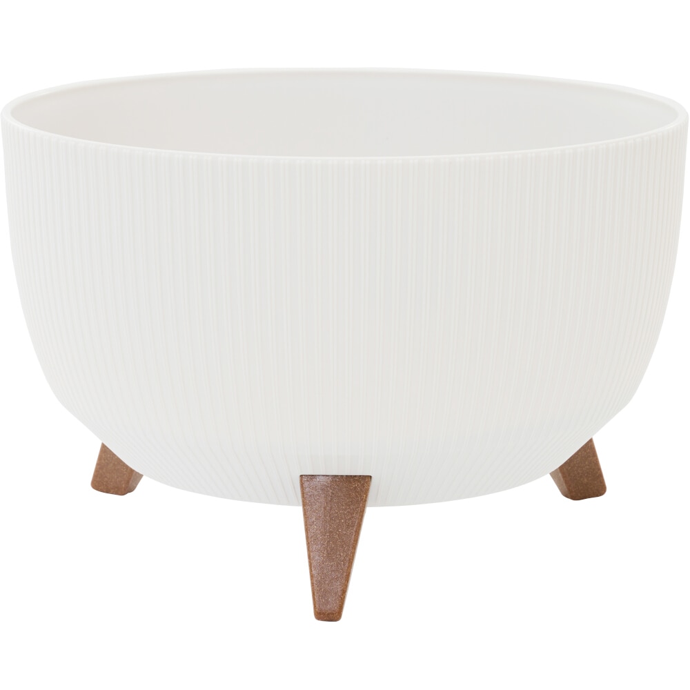 Siena Garden Pflanzgefäße OSLO STRIPE weiß Streifenoptik, 40 x 25 cm