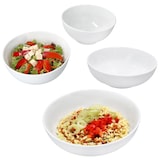 thumbnail of 4er Set Schüsseln STABIL je 2x Ramenschüssel Salatschale Porzellan Weiß Pasta