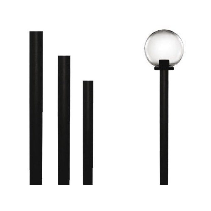Pali per lampione Sfera Globo in PVC in diverse altezze - 120 cm