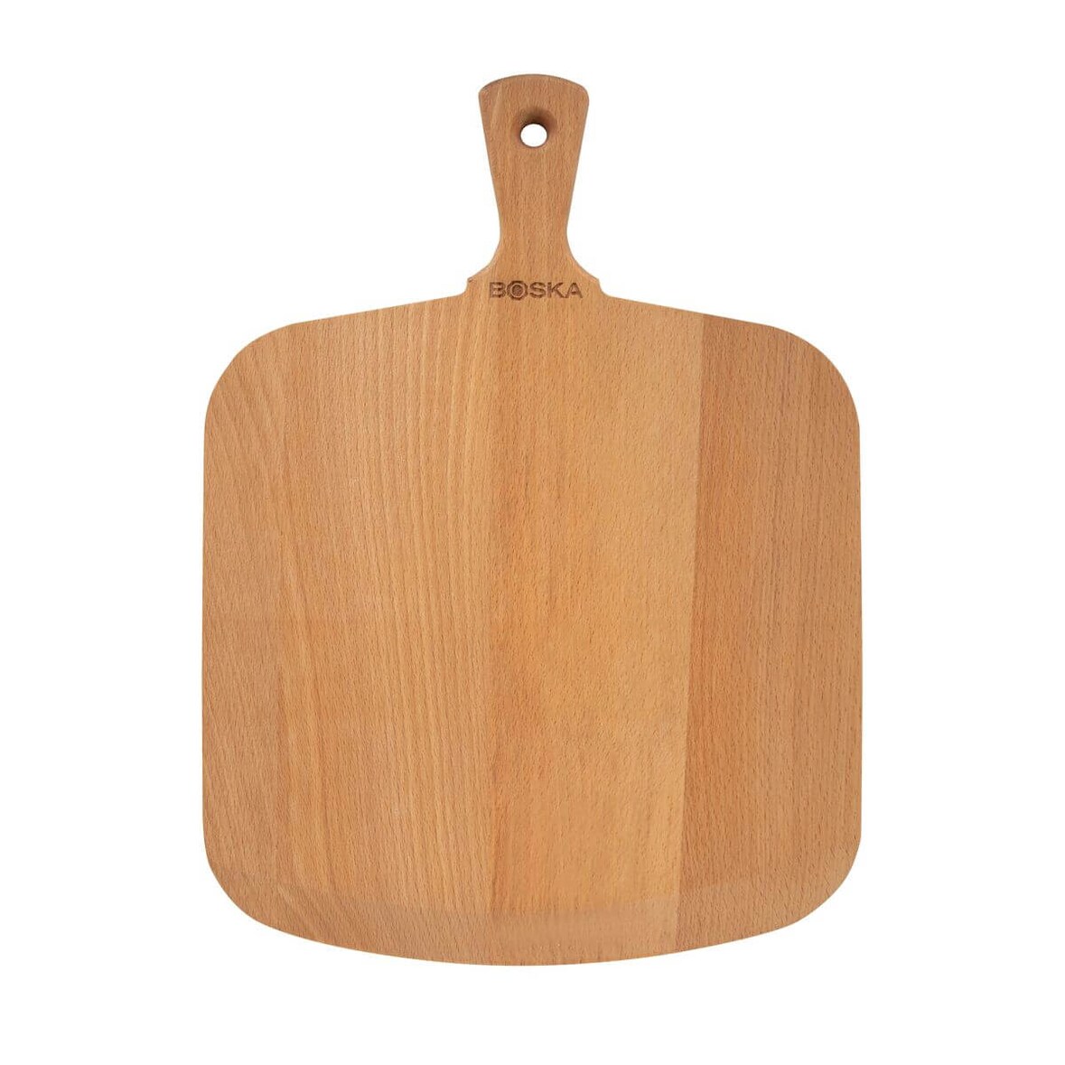 Boska Pizzaschaufel Amigo/Für warme und kalte Pizza/Kurzer Griff/Buchenholz/Servierbrett / 30 cm breit