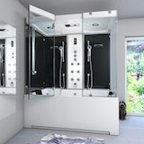 thumbnail of Kombination Badewanne Dusche K80-SW-TH-A-SC-EA Duschtempel 100x180 cm aktive Schlauch-Reinigung