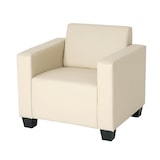 thumbnail of Poltrona lounge Lyon, similpelle ~ crema