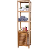 thumbnail of Décoshop26 - Estantería de baño estantería de almacenaje con puerta de bambú 140x36x34cm 04_0001268