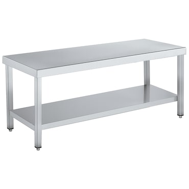 EURAST - Neutrale snack tafel hoogte 600 met 1 plank - 800x600x600 mm - 1080661C