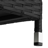 thumbnail of tectake Wicker opbergbox Kiruna met kunststof gaas, 120x55x61,5cm, 270l - zwart - 404594