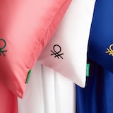 thumbnail of Benetton - Conjunto de cama de solteiro de 3 peças: lençol plano (160x280cm), lençol justo (90x200cm), 1 fronha (50x85cm) 100% algodão rosa