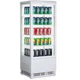 thumbnail of Cleiton® Vitrina Pastelera Expositora Refrigerada Vertical 4 Estantes 1 Puerta Blanca 100 Litros Ventilada | Vitrina Sobremesa Cristal Recto