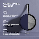 thumbnail of CIARRA Beyond Kochtopf 28 cm 4,2 L Induktion mit Deckel Griff Hoher Rand Brat Universaltopf Keramik Mitternachtsblau VMSPM28