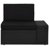 thumbnail of 10-tlg. Garten-Lounge-Set mit Kissen Schwarz Poly Rattan