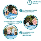 thumbnail of Piscina desmontable intex small frame 220x150x60 cm - 1.662 l