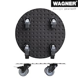 thumbnail of WAGNER Pflanzenroller ALASKA BLACK Ø 30 x 7,5 cm, Alu Riffelblech, Softrollen&Bremsen, max. 150 kg, DE Ware - 20700701