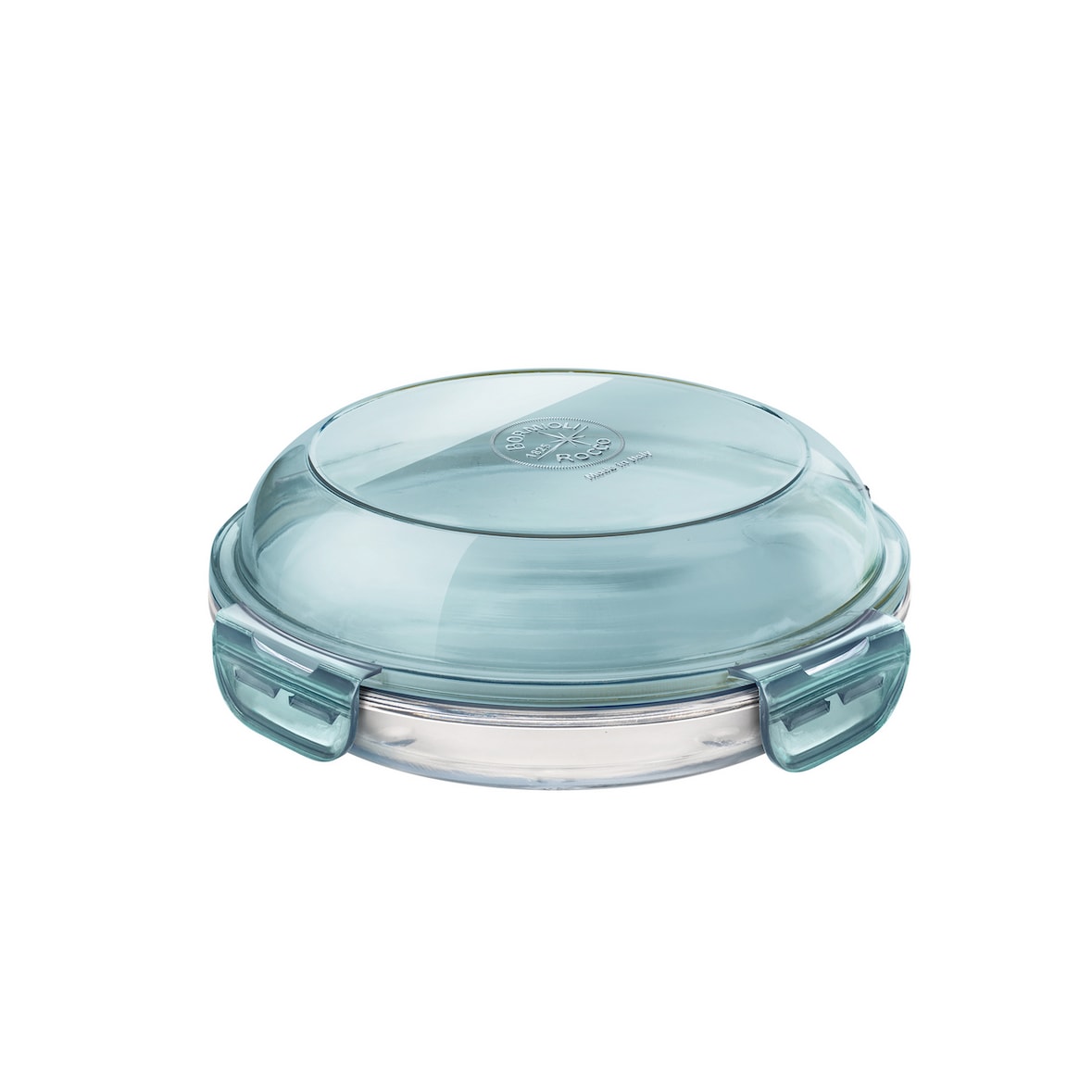 Bormioli Rocco - FRIGOVERRE Boîte de conservation rond avec couvercle Evolution 7.4 x Diam 22 cm 90 cl x6