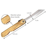 thumbnail of Couteau de Poche Pliant Higonokami Aogami Warikomi Lame 7cm Nagao Kanekoma