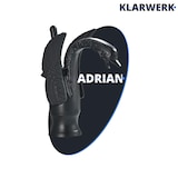 thumbnail of ADRIAN | Rubinetteria da bagno di design in acciaio inox con effetto cigno per lavabo lussuoso nero opaco ristorazione | miscelatore bagno 2 attacchi
