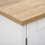 thumbnail of kleankin Armário sobre Sanita Armário Alto para Lavanderia com Armário e Prateleira de Armazenamento 64x22x165cm Branco