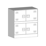thumbnail of vidaXL Sideboard Rosa 67x39x73 cm Stahl