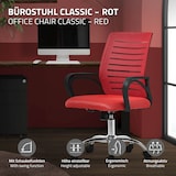 thumbnail of ML-Design Bürostuhl ergonomisch, Rot, höhenverstellbar, mit Armlehnen, Netzrücken, 360° Drehstuhl