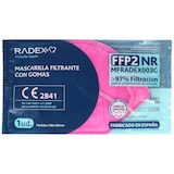 thumbnail of Caixa com 25 máscaras FPP2 fúcsia RADEX