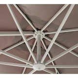 thumbnail of Ombrellone da Giardino Saturno Decentrato 3x3 m in Alluminio grigio Telo Tortora