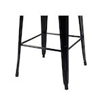 thumbnail of Set Stehtisch + 2x Barhocker HWC-A73 inkl. Holz-Tischplatte, Barstuhl Bartisch, Metall Industriedesign, FSC® ~ schwarz