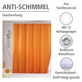 thumbnail of WENKO Anti-Schimmel Duschvorhang Uni Orange