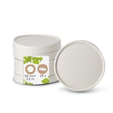 thumbnail of BIOZOYG Pappdeckel Suppenbecher 25 Stück Ø 90 mm Weiß  Suppenterrine mit Deckel Beschichtet Einweg  Kartondeckel Membrandeckel mit Luftlöchern