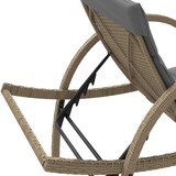 thumbnail of vidaXL Ligbed met kussen 60x199x42 cm poly rattan beige
