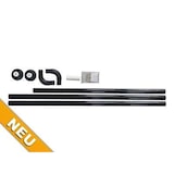 thumbnail of Aluminium Winkelstange Eckstange schwarz 3er