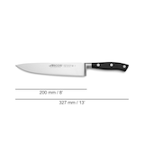 thumbnail of Arcos Cuchillo Cocinero Cuchillo de Chef, Hoja de Acero Inoxidable Forjado NITRUM 200 mm, Mango de Polyoxymethylene (POM), Color Negro