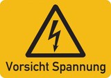 thumbnail of Warnschild, Vorsicht Spannung, Folie selbstklebend - 148x105 mm Folie selbstklebend
