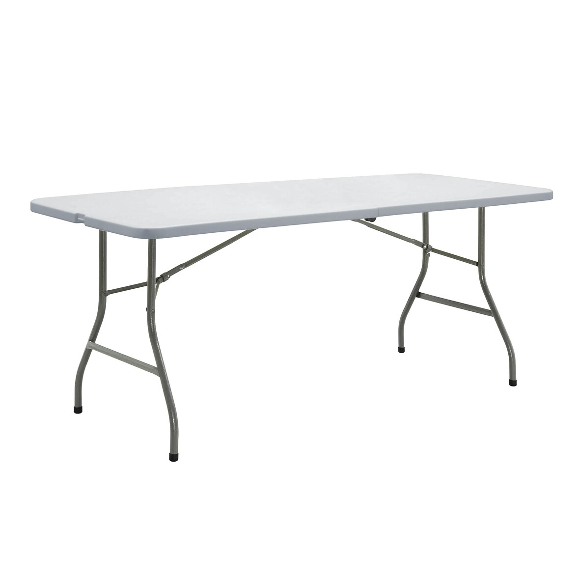 METRO PROFESSIONAL Table de banquet pliante, acier/plastique, 183 x 75 cm, blanc