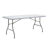 thumbnail of METRO PROFESSIONAL Table de banquet pliante, acier/plastique, 183 x 75 cm, blanc