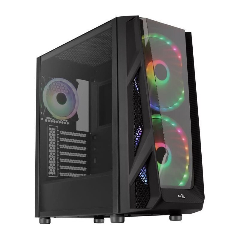 Aerocool Boitier Pc Nighthawk Duo - Moyen Tour - Noir - Verre Trempe - Format E-atx Accm-pb20033.11