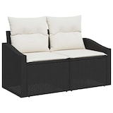 thumbnail of vidaXL Garten-Sofa-Set mit Speicher 7 pcs Schwarz Poly Rattan