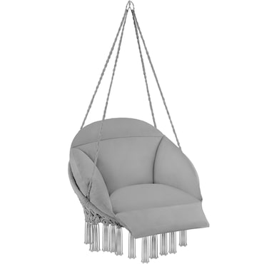 tectake Cadeira suspensa SAMIRA - Cinzento