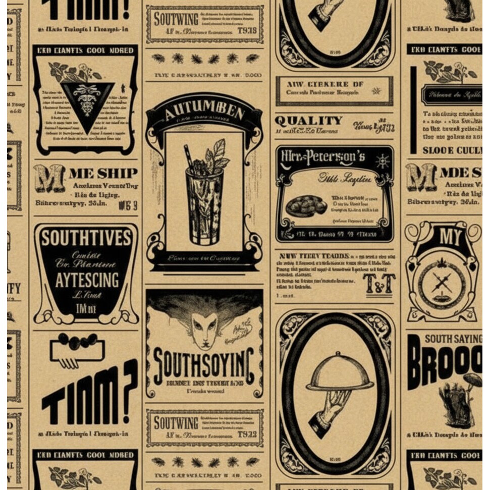 HOSTELBIO Papel Antigrasa Kraft "Anuncios" 28x34 cm | 40 g | Caja de 1000 unidades