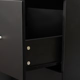 thumbnail of Cajonera de Oficina Mueble Auxiliar para Archivos con 2 Cajones Cerradura de 2 Llaves 5 Ruedas 2 Frenos para Estudio Despacho Dormitorio 43x45x72 cm