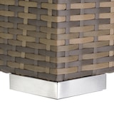 thumbnail of tectake Lot de 2 bains de soleil en rotin et aluminium avec table et housse de protection - marron naturel - 403771