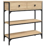 thumbnail of Mesa consola madera de ingeniería roble Sonoma 72,5x25x75 cm