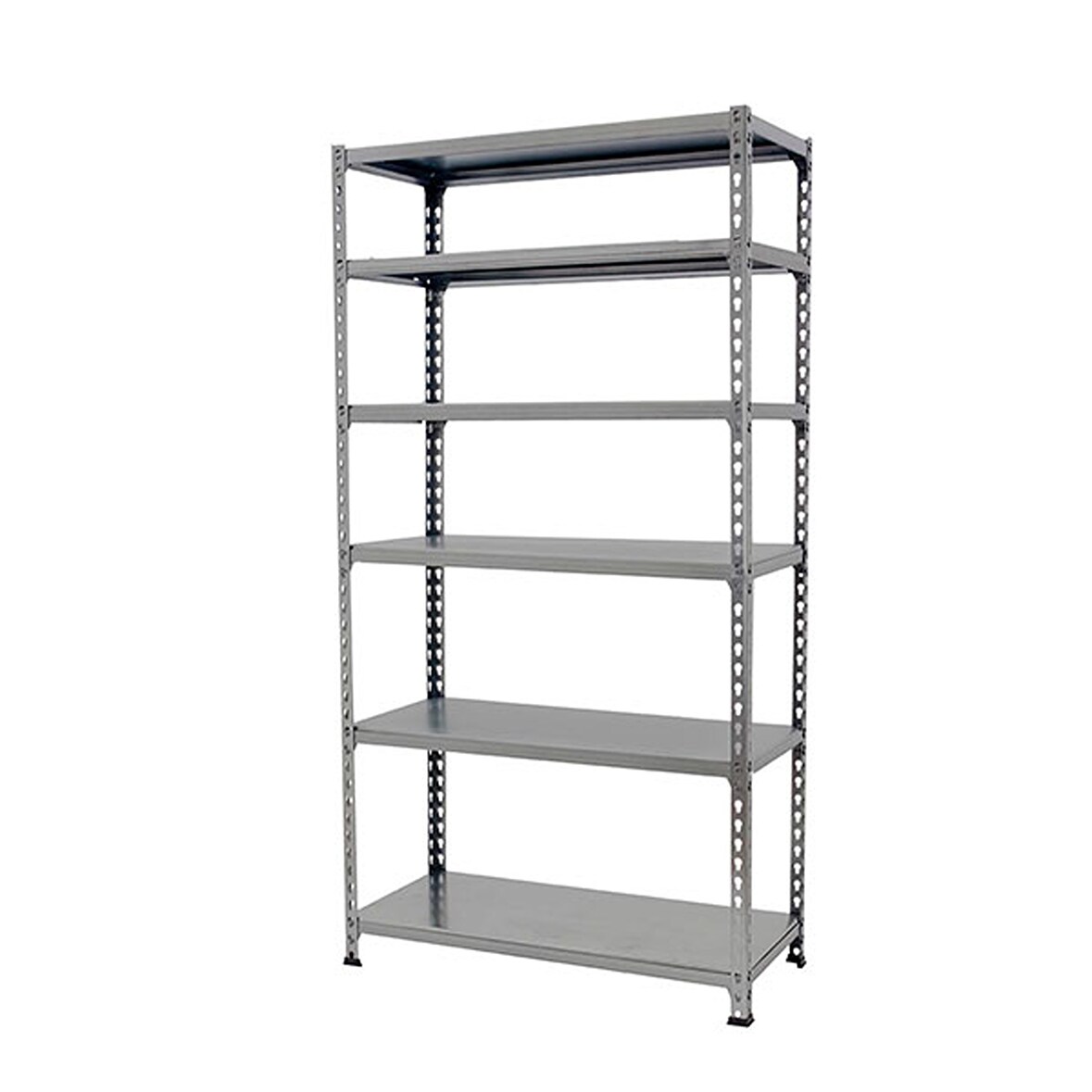 SimonRack Metallregal, 2500x1100x400 mm, 6 Ebenen, Metallboden, 200 kg Biegepunkt, Grau - Simonclick