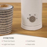 thumbnail of Briebe Elegance Batedor de Leite Elétrico 4 em 1, Aquecedor, Espuma Quente/Frio 130ml, Leite Quente 300ml, MF1172WHT, Branco, 500W