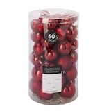 thumbnail of WellHome - Conjunto de 60 Bolas de navidad en Color Rojo